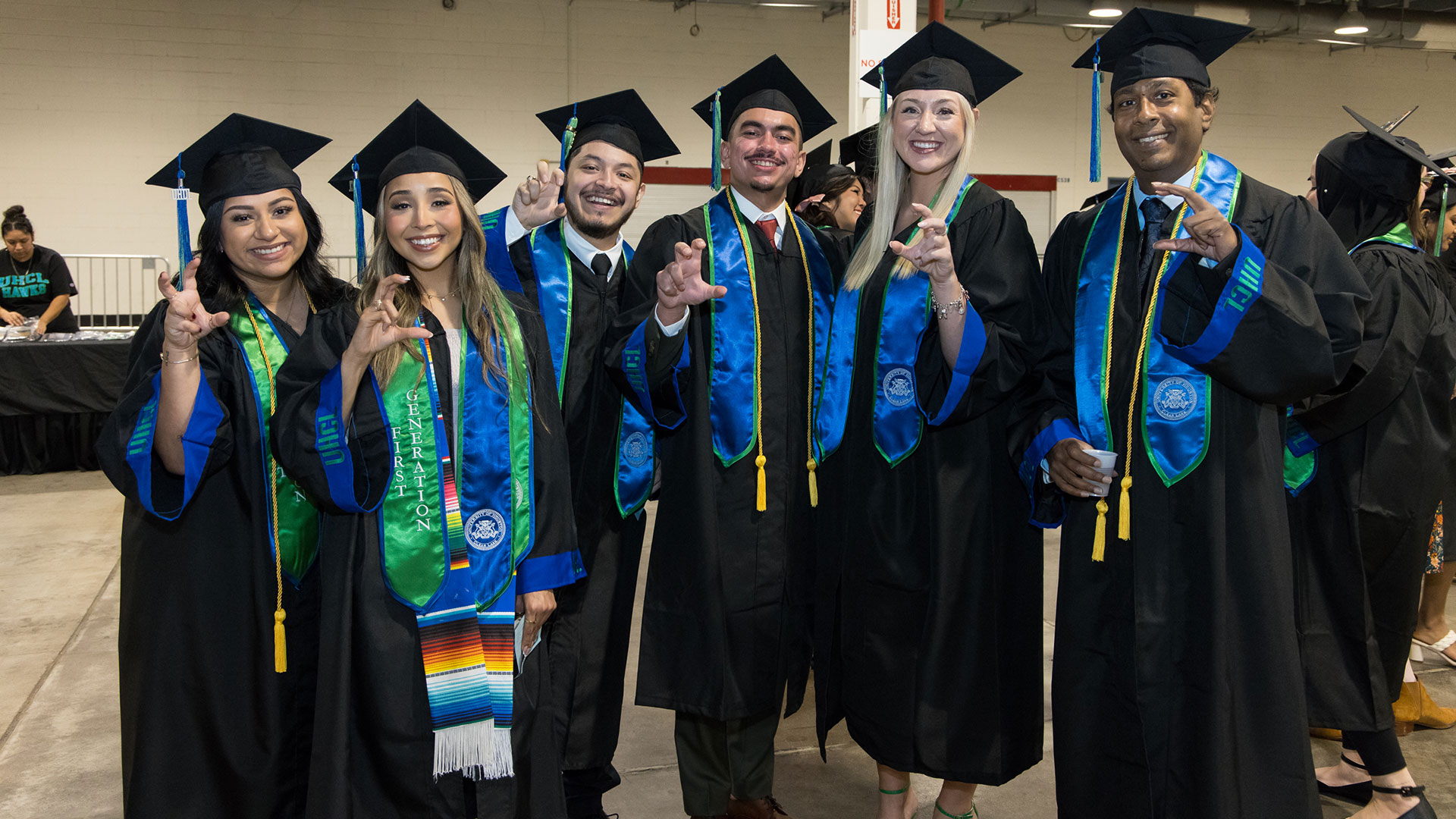 Students at commencement