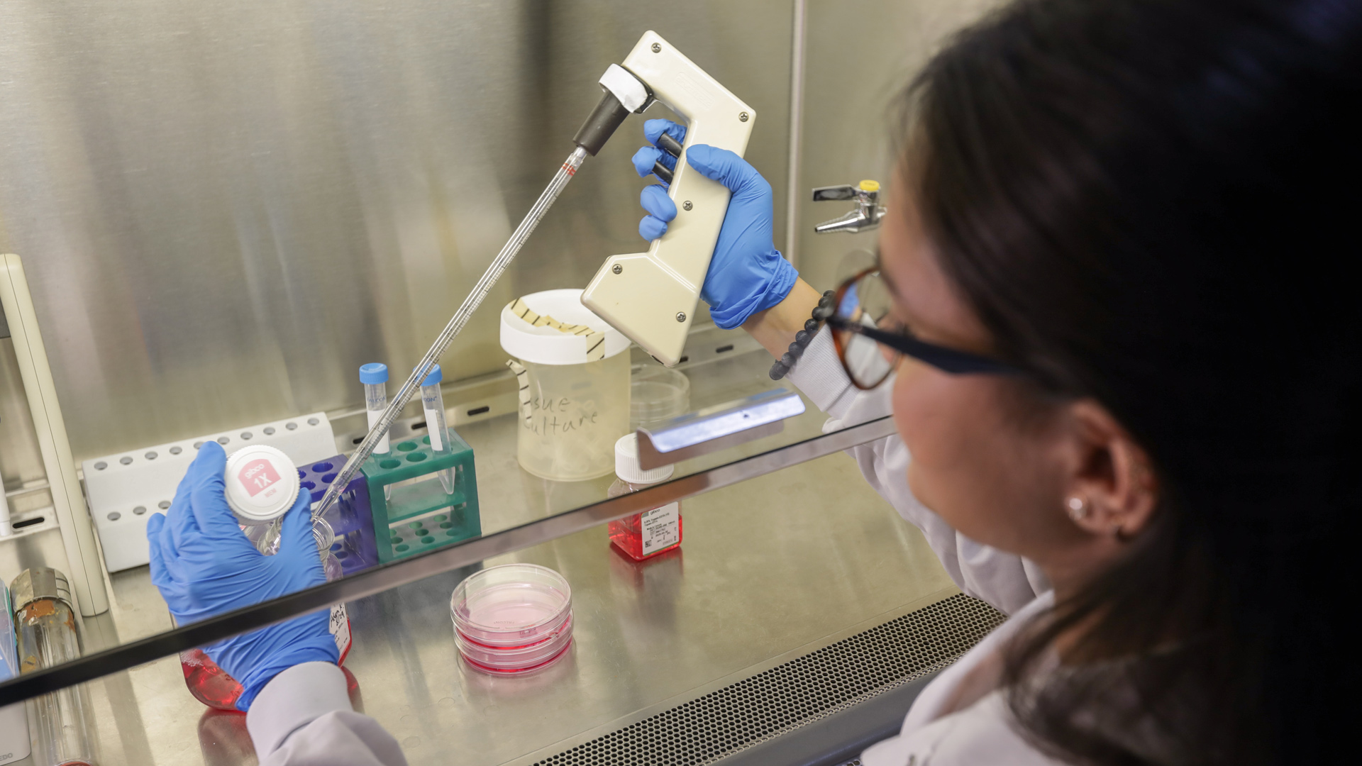 UHCL Biological Sciences Students in Lab