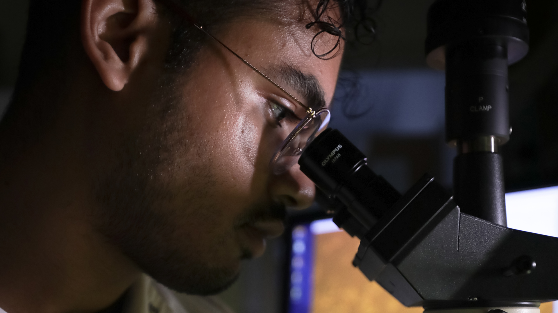 UHCL Biological Sciences Student in Lab