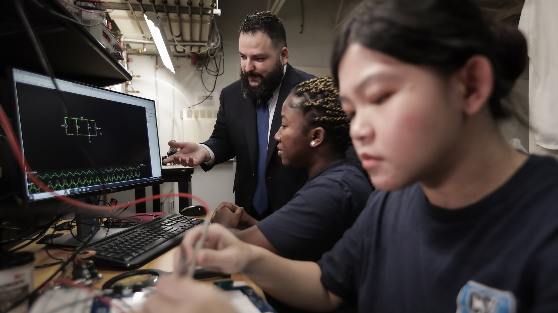 UHCL Students in Lab