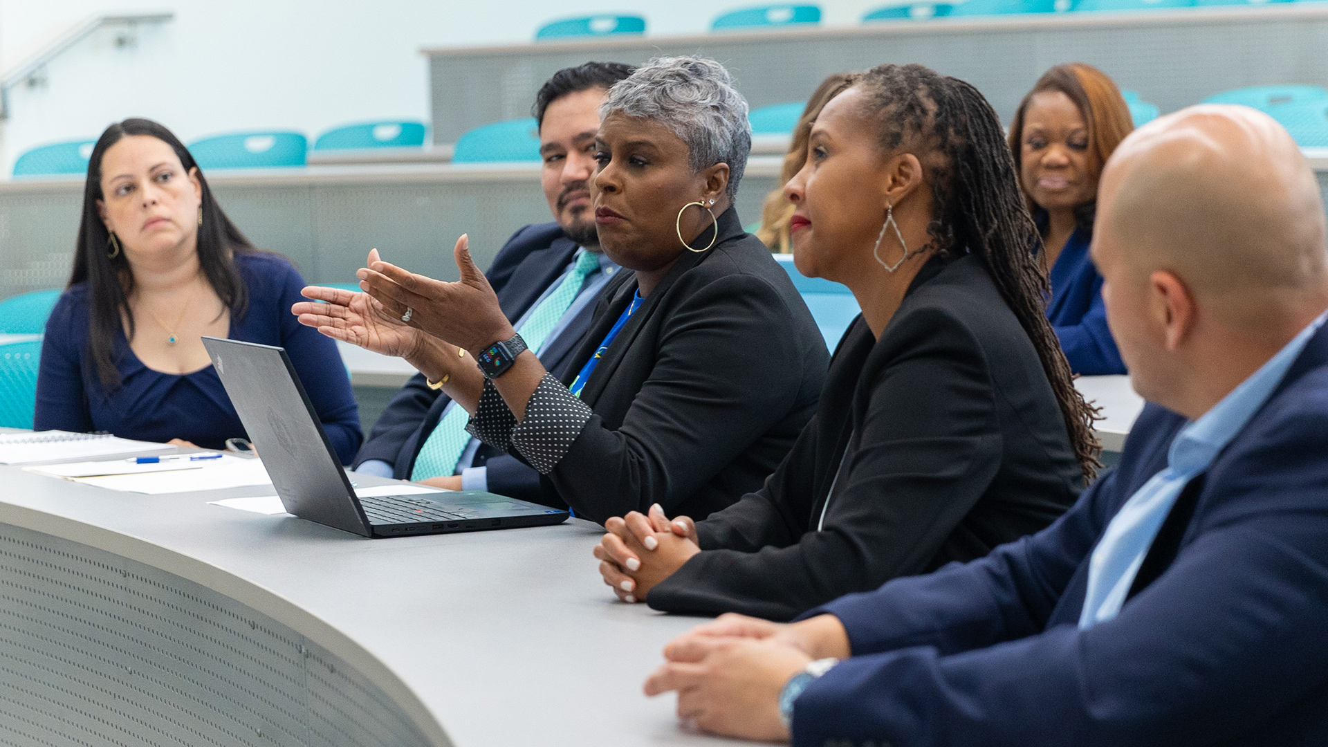 UHCL Faculty and Students in Classroom Room