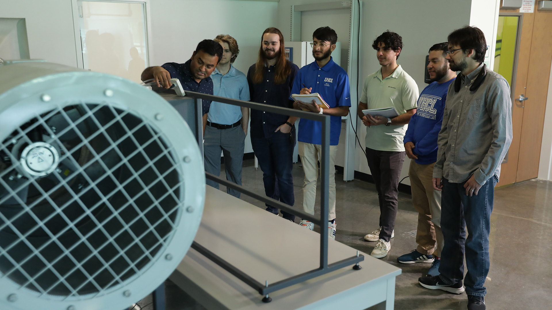 Photo of UHCL Students in a lab