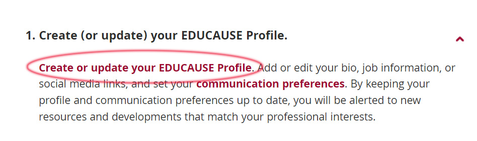 create a profile