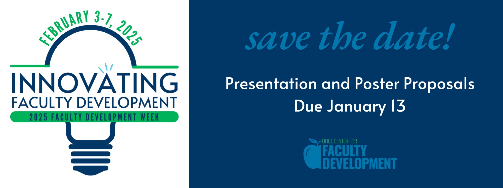 Faculty Development Week Save the Date