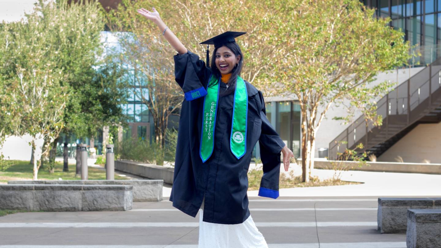 Photo of Jessica Suber, a Master of Science in Engineering Management student at the University of Houston-Clear Lake